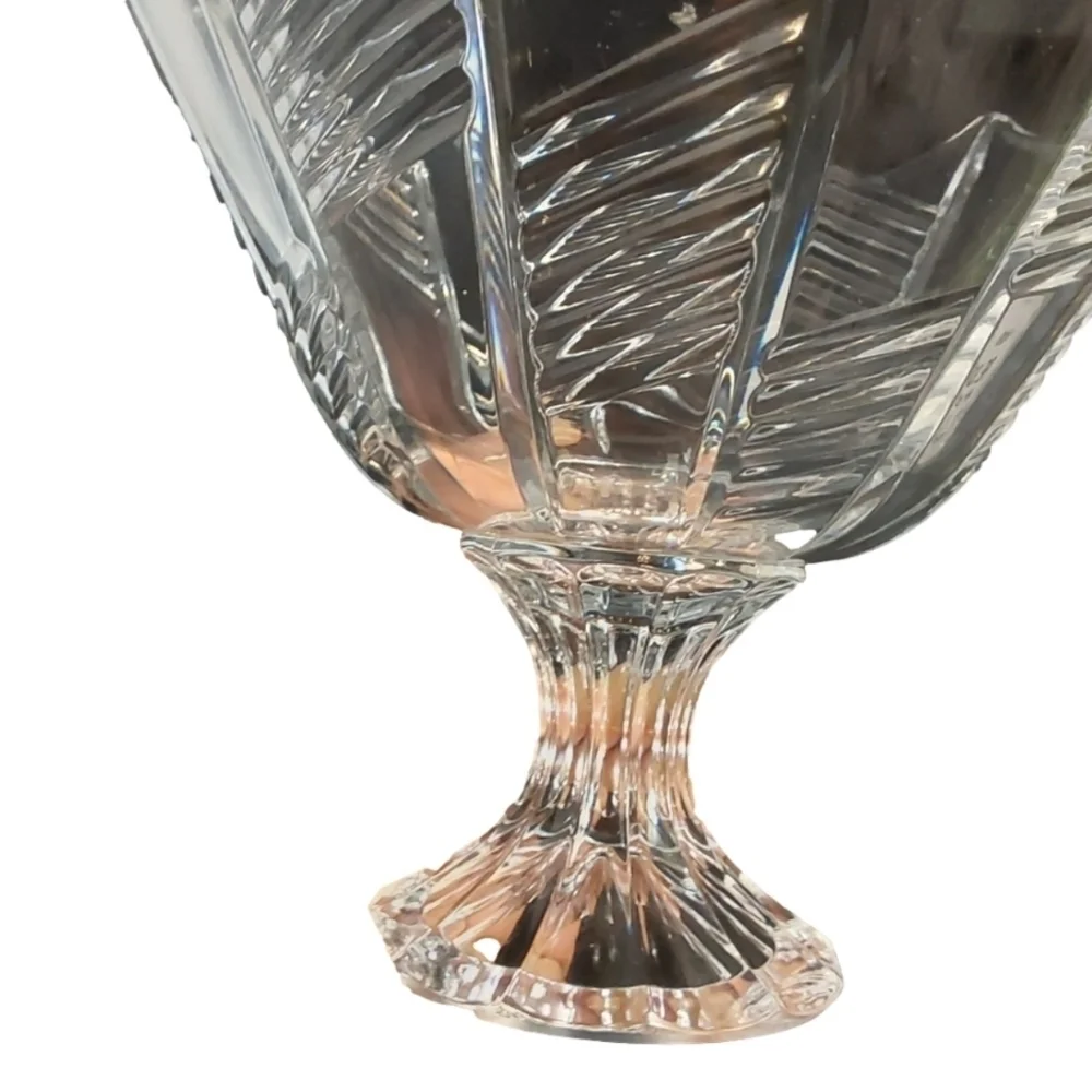 BOHEMIA REAL CLEAR CRYSTAL SPIDER WEB FRUIT STAND‎